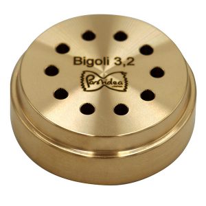 Die, bigoli, spaghetti, long pasta, round pasta, pasta dough, pasta insert, bronze die, pasta maker