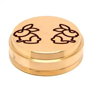 matrize aus bronze coniglio hase osterhase ostern