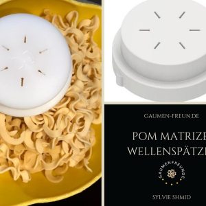 Matrize POM - Wellenspätzle (Spätzli) für Philips Pastamaker Avance / 7000er – Bild 3