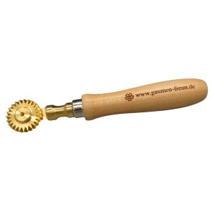 teigrädchen mit gezahnter klinge (30 mm) aus messing