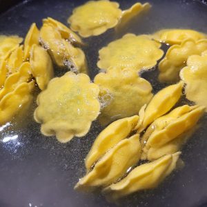 raviolistempel "fiore" in blumenform aus messing durchmesser 50 mm