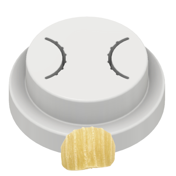 matrize orecchiette 21 mm mit rillen für philips viva aus pom kunststoff