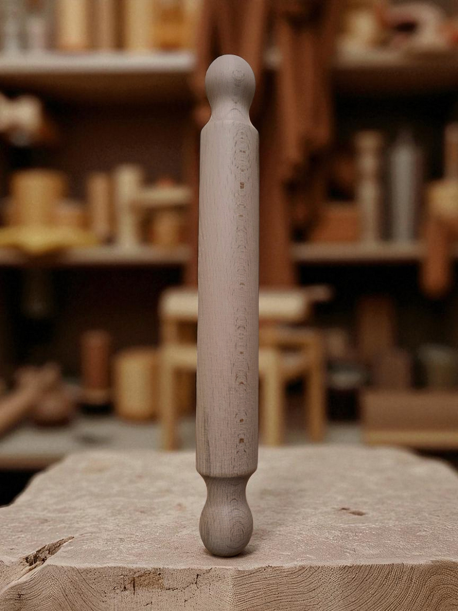 nudelholz teigrolle, länge 32 cm