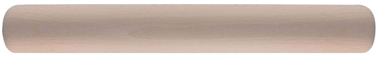 nudelholz zylindrisch aus buchenholz, länge 34 cm, durchmesser 4,3 cm