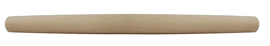 nudelholz zylindrisch aus buchenholz, länge 34 cm, durchmesser 4,3 cm