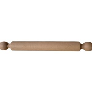 nudelholz teigrolle, buchenholz, länge 28,5 cm