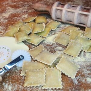 Raviolatore magique en bois de hêtre, longueur 50 cm (raviolis 40 x 30 mm)