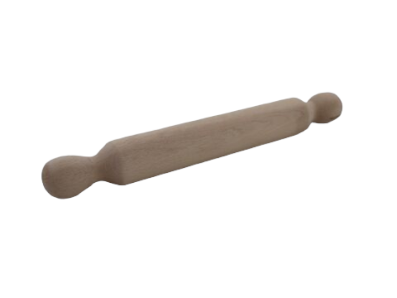 Rouleau à pâtisserie / rouleau à pâtisserie en bois de hêtre, longueur 40 cm, diamètre 5 cm