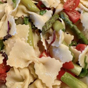 rueda farfalle con mango de madera auténtica