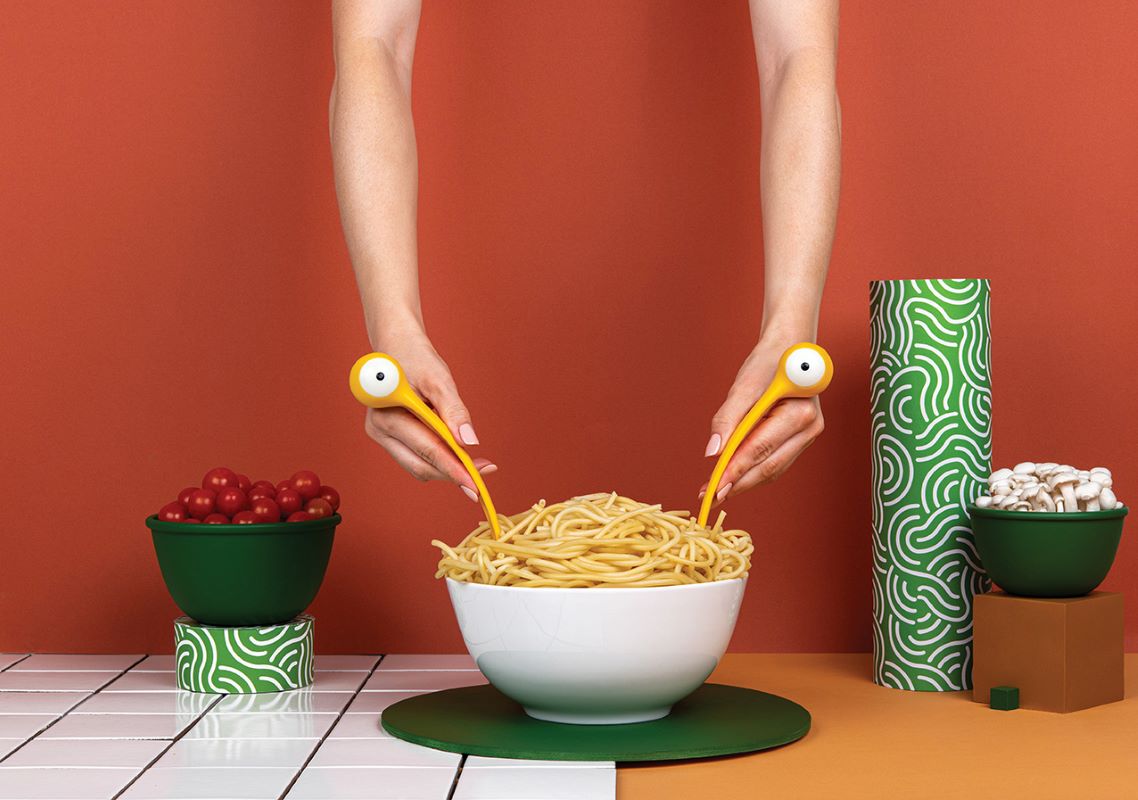 spaghetti monsters serving cutlery