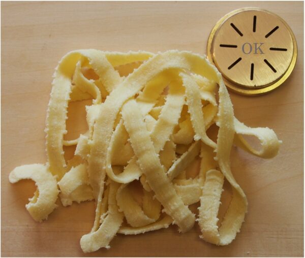 Leonardo pasta press pasta maker with three matrices