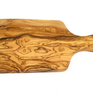 Planche à petit-déjeuner en bois d'olivier 30 cm avec poignée