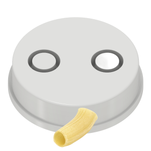 matrize aus pom rigatone glatt für kitchenaid