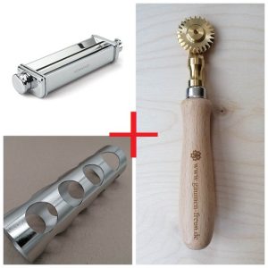 set ravioleasy 14,5 cm + teigrädchen aus messing