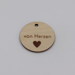 5er Set Geschenkanhänger klein - Weihnachten Ø 5 cm - 5 Stück – Bild 3