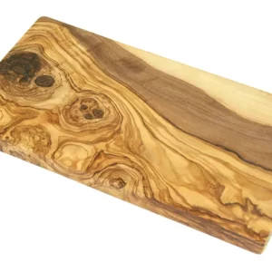Tabla de cortar corte natural 50 cm madera de olivo