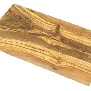 Tabla de cortar corte natural 50 cm madera de olivo