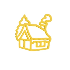 matrize bronze chalet di natale / weihnachtshütte