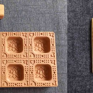 raviolibrettchen gourmet mit gegenstempel flower / blume