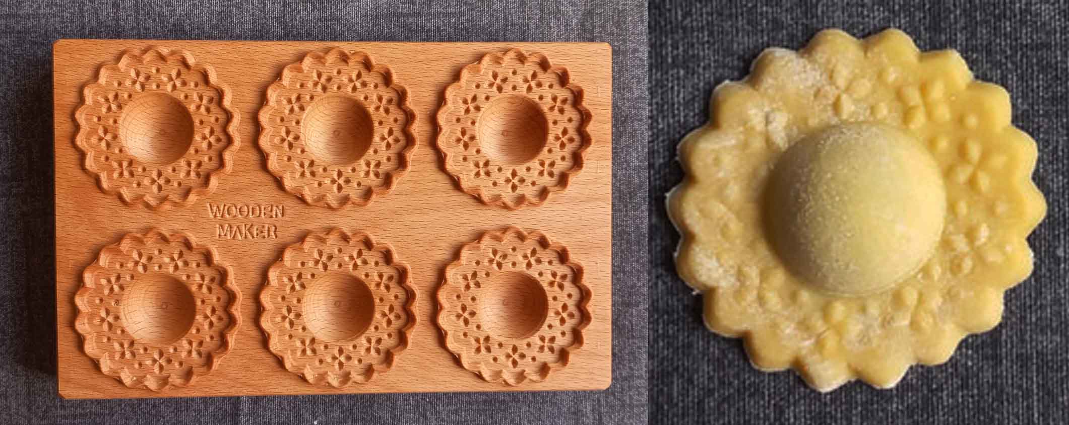 raviolibrettchen gourmet mit gegenstempel flower / blume