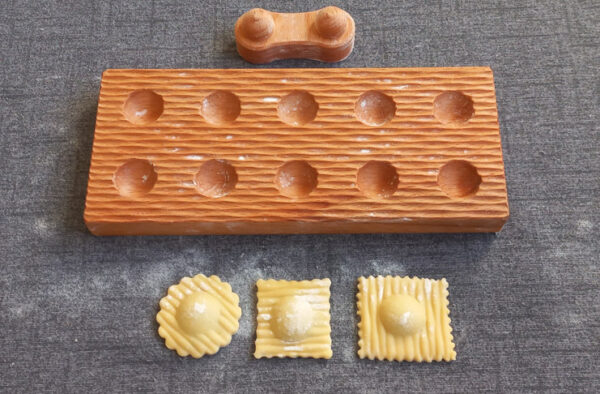 raviolibrettchen pastamakeredition "sanddüne" mit zweierstössel