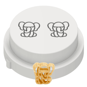 matrize aus pom elefant, elephant, wildlife für philips avance / 7000