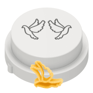 matrize aus pom taube tauben hochzeitsvögel friedensvogel für philips avance / 7000