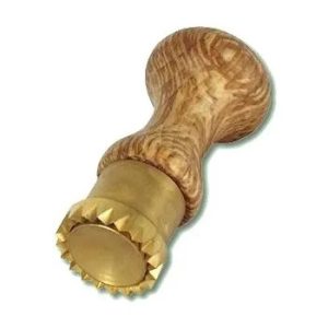 raviolistempel rund aus messing durchmesser 38 mm aus "vollmessing"