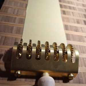 7 facher teigschneider teigrad teigrädchen teigroller, gezahnt, messing, reginette, pappardelle