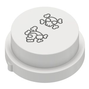 matrize aus pom danger totenkopf halloween für philips avance