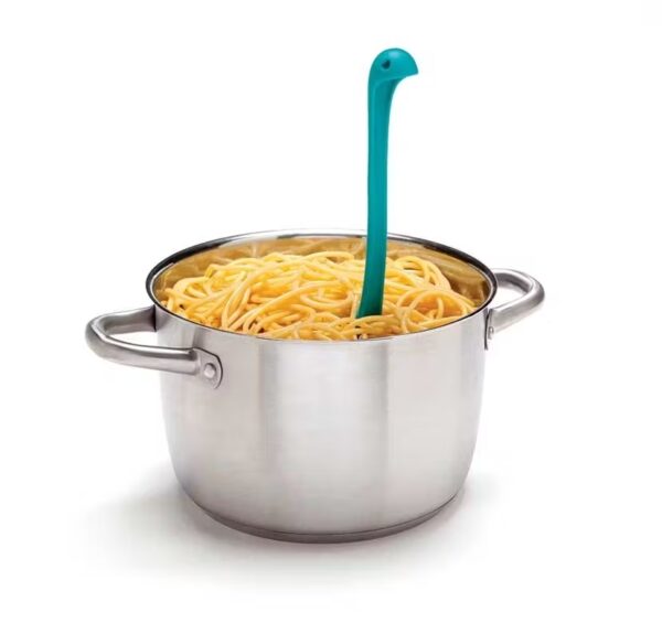 papa nessie spaghetti spoon pasta ladle turquoise