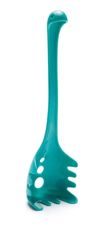 papa nessie spaghetti spoon pasta ladle turquoise