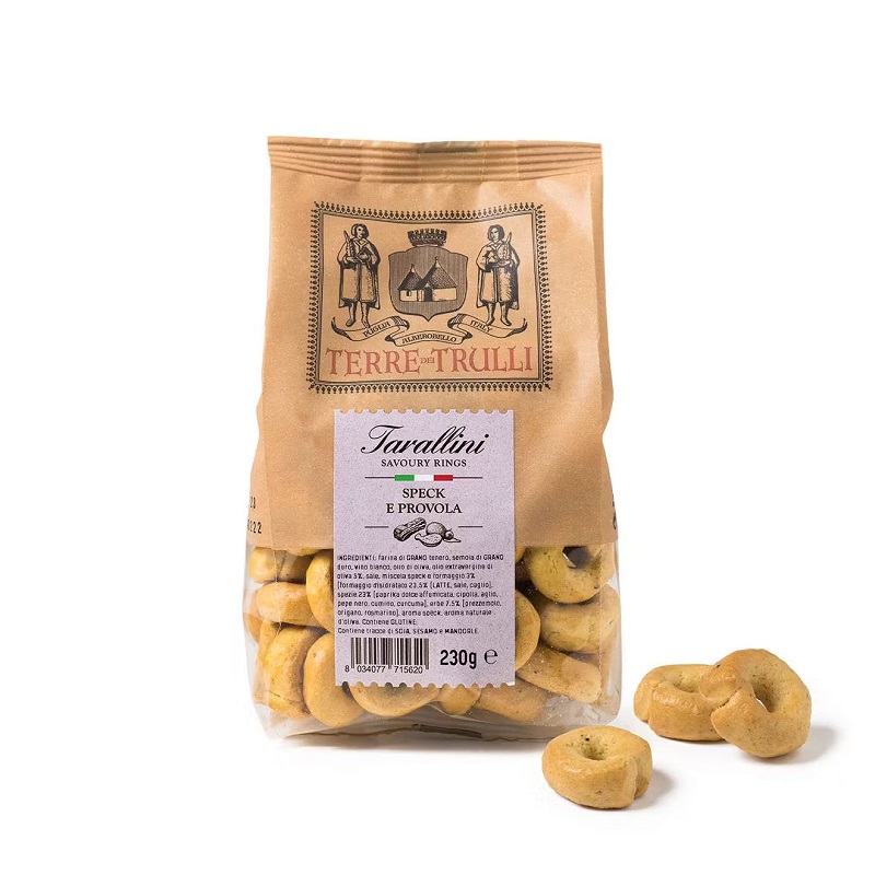 tarallini mit tomate und basilikum italienischer snack aus apulien 230 g