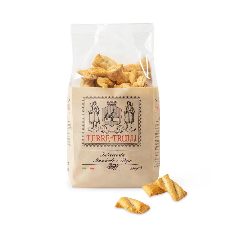 tarallini mit tomate und basilikum italienischer snack aus apulien 230 g