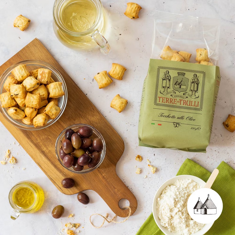 tarallini mit tomate und basilikum italienischer snack aus apulien 230 g