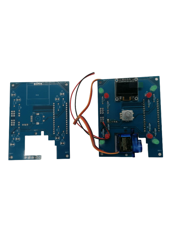 placa de circuito + elect. Componentes para cracker de tanque de rompecabezas 3D seguro de madera