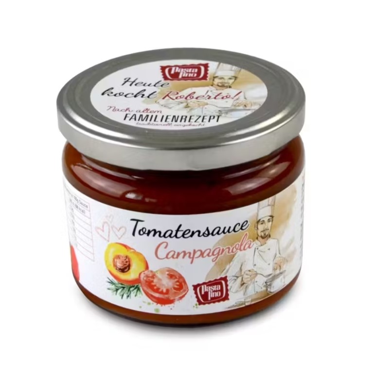 pasta fino tomatensauce mit basilikum nach familienrezept, 280 g