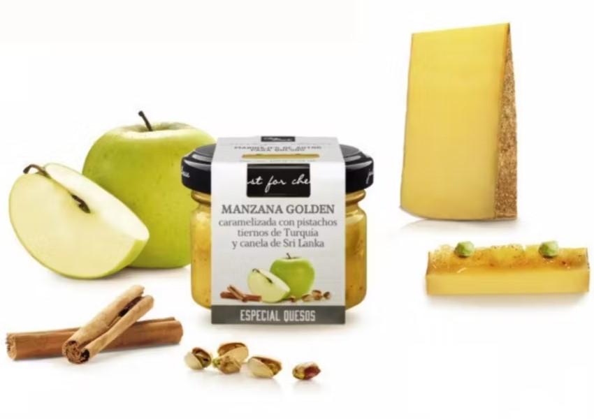 mermelada de queso gourmet manzana pistacho canela 30 g