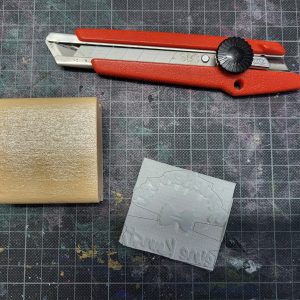 holzstempel "hier steckt liebe drin" 6 x 6 cm