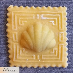 raviolibrettchen 8 formen mit stössel muschel