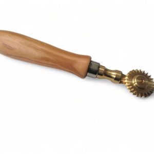 teigrädchen mit gezahnter klinge (30 mm) aus messing (kopie)