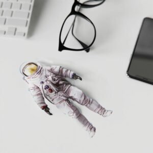 "vers la Lune!" chiffon de nettoyage, chiffon de nettoyage pour lunettes astronaute