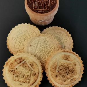 motivstempel aus buchenholz holzstempel lebkuchenhaus