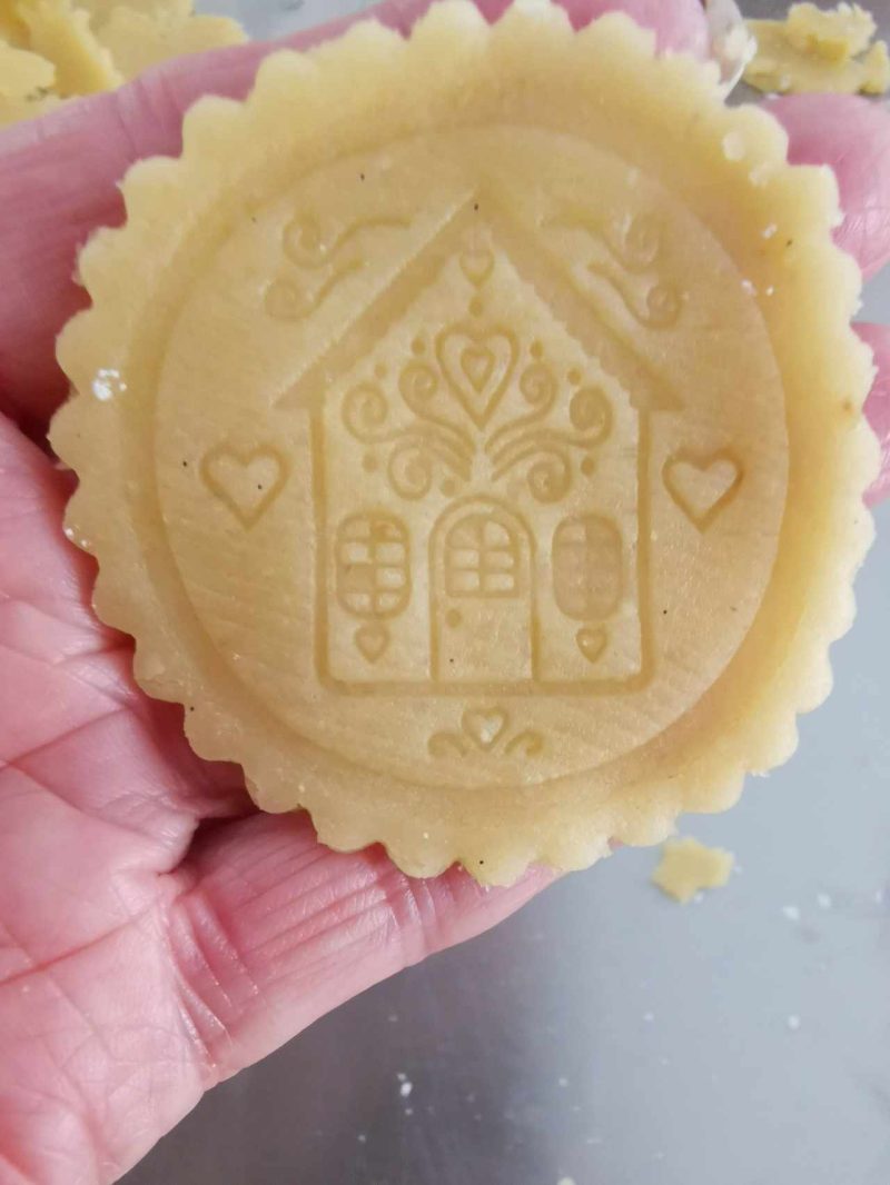 motivstempel aus buchenholz holzstempel lebkuchenhaus