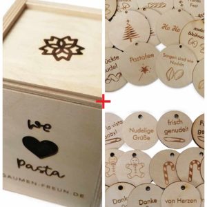 limited chirstmas edition geschenkanhänger 15 x groß, 15 x klein plus box