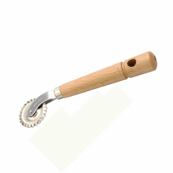 Rolling pin, dough cutter curved, serrated blade, 38mm