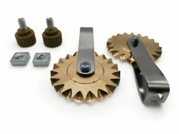 2 ruedas de masa de repuesto o adicionales para cortadores de masa lisos ajustables