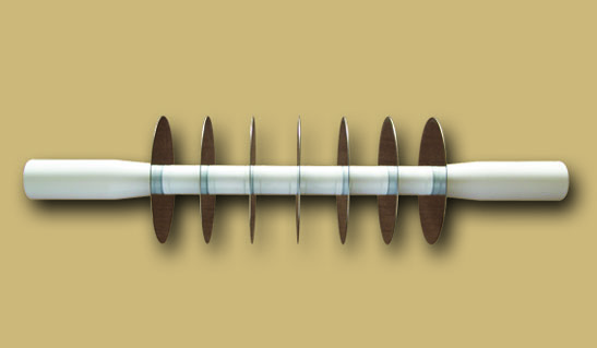 7 lames dentelées en acier pour coupe-rouleaux professionnels