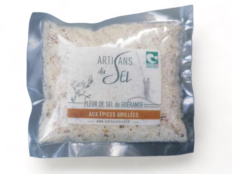 meersalz fleur de sel mit grillgewürzen bretagne (frankreich) 100 g