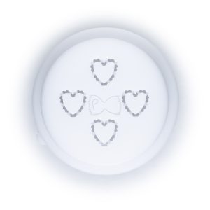 die made of pom hearts 14 mm (striped) for philips pasta maker avance and series 7000